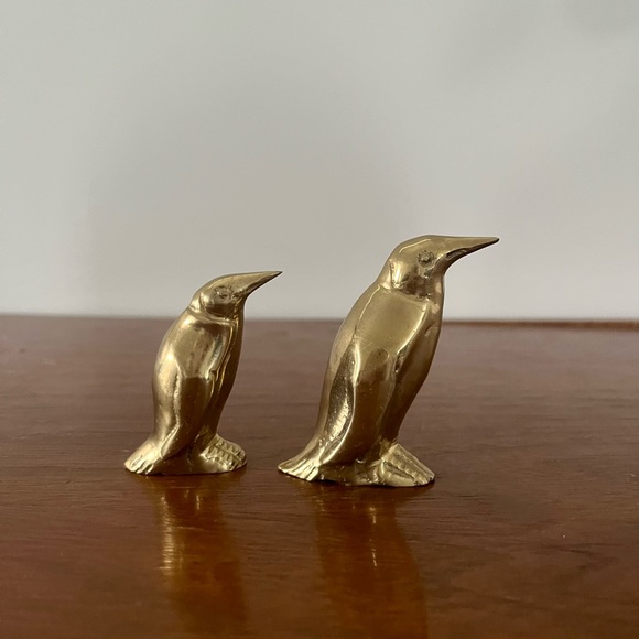 Vintage Brass Penguins (Pair) - Picture 4 of 8